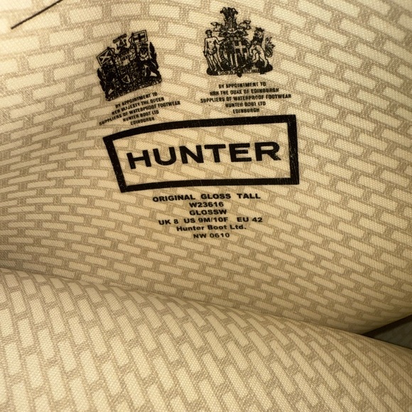 Hunter Black Shiny Rain Boots EU 42 Used condition - Picture 11 of 11